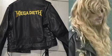 dave mustaine replica leather jacket|dave mustaine funny picture.